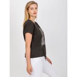 RELEVANCE T-shirt-RV-TS-0237.84P-dark khaki | Shoptok.si