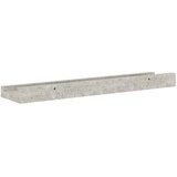  Zidne police 2 kom siva boja betona 40 x 9 x 3 cm | shoptok.hr