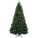  Umjetno božićno drvce sa šarkama tamnozeleno 270 cm - Tamnozelena Ø 128 x 270 cm s 300 LED dioda | shoptok.hr