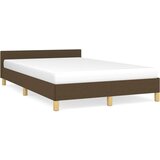 Furnova Posteljni okvir brez vzmetnice temno rjava 120x190 cm blago, (21938292) | Shoptok.si