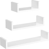 Songmics komplet 3 plavajočih polic 40 -35 -30cm, (20834073) | Shoptok.si