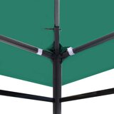 vidaXL Streha za paviljon 310 g/m² 4x3 m zelena | Shoptok.si