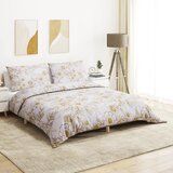 Furnova Posteljnina bela in rjava 140x200 cm bombaž, (21912300) | Shoptok.si