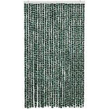 vidaXL Zastor protiv muha zelena i bijela 118 x 220 cm od šenila | shoptok.hr