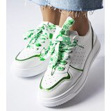 Gemre White sneakers laced with ribbon Pryor | Shoptok.si