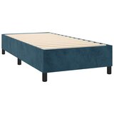 Box spring krevet s madracem tamnoplavi 100x200 cm baršunasti | shoptok.hr