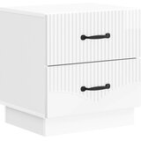  Noćni ormar s ladicama Bijela visokog sjaja 43 x 34,5 x 44,5 cm | Eponuda.com