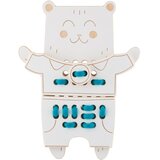 Milin Wooden Lacing Toy Mr. Teddy aktivnostna igrača 22 cm x 17 cm x 0,7 cm 1 kos | Shoptok.si