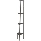 Kutna polica s 5 razina crna 45,5 x 31,5 x 180 cm | shoptok.hr