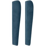  Uzglavlje s ušima tamnoplavo 183x23x118/128 cm baršunasto | shoptok.hr