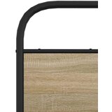 vidaXL Kovinski posteljni okvir brez vzmetnice dimljen hrast 180x200cm | Shoptok.si
