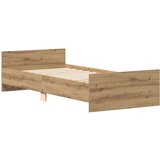 vidaXL Posteljni okvir brez vzmetnice artisian hrast 100x200 cm | Shoptok.si