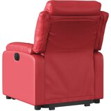  Naslonjač na podizanje od umjetne kože crveni | shoptok.hr