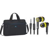 Rivacase torba za laptop 15.6 8037 crna+poklon slušalice bubice sa mikrofonom defender pulse 420, cž cene