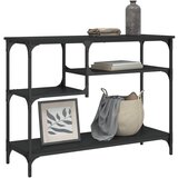 vidaXL Konzolni stol s policama crni 100 x 35 x 75 cm Cijene
