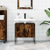 Ormarić za umivaonik boja dimljenog hrasta 60x33x60 cm drveni | shoptok.hr