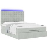  Otomanski krevet s madracima i LED 140x200 cm baršunasti | Eponuda.ba