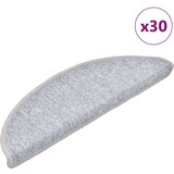 vidaXL Podloge za stopnice 30 kosov svetlo siva 56x17x3 cm | Shoptok.si
