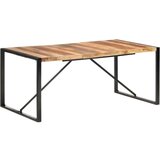  Blagovaonski stol 180 x 90 x 75 cm od masivnog drva i šišama | shoptok.hr