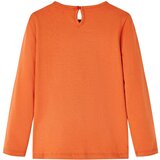 Dječja majica s dugim rukavima tamnonarančasta 128 | shoptok.hr