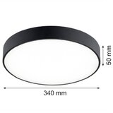  Argon 8348 - LED plafonsko svetlo TIAMO LED/22W/230V 4000K crno | Eponuda.com