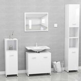Maison Chic Komplet kopalniškega pohištva - Kopalniški sestavi visok sijaj bel inženirski les, (21787367) | Shoptok.si