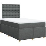  Krevet s oprugama i madracem tamnosivi 120 x 200 cm od tkanine | shoptok.hr