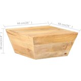  Stolić za kavu V-oblika 66 x 66 x 30 cm od masivnog drva manga | Eponuda.com