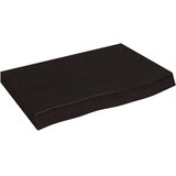  Kupaonska radna ploča tamnosmeđa 60x50x(2-4) cm tretirano drvo | shoptok.hr