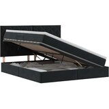  Krevet s madracem i skladištem Crna 160 x 200 cm Baršun | shoptok.hr