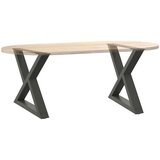  Noge za stolić 2 kom antracit 60x(42-43 3) cm čelik | shoptok.hr
