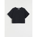 Reserved Girls` t-shirt - črna Cene