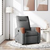 vidaXL Masažni naslonjač od tkanine tamnosivi | shoptok.hr