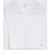 Marisse White Short-Sleeved Blouse | ePonuda.com