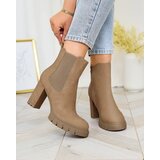 Resti Light brown women's Seihay high heel boots | Shoptok.si