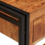 vidaXL Konzolna miza 2 2 pcs Rjava 160 x 33 x 75 cm Trden akacijev les | Shoptok.si