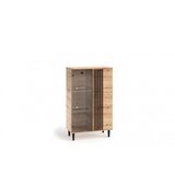 ADRK Moderna vitrina LIVIA 02 s drvenim nogicama - HRAST ARTISAN | shoptok.hr