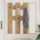vidaXL Vješalica za kapute na zidu hrast artisan 65 x 3 x 100 cm | shoptok.hr