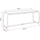  TV stalak 113.5 x 35.5 x 42 cm Siva Sonoma Konstruirano drvo - Siva Sonoma 113.5 x 35.5 x 42 cm | shoptok.hr