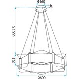 Toolight Viseća stropna lampa G151-CP gold | shoptok.hr