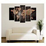 Wallity Slike karte sveta, set sa 5 slika, 105x70 cm Cene