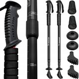Malatec Set črnih nastavljivh pohodnih palic za nordijsko hojo + dodatki, (21504444) | Shoptok.si