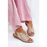 S. BARSKI Leather Sandals With Flat Heel And Decoration S.Barski | Shoptok.si
