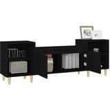 TV omarica črna 160x35x55 cm inženirski les, (20730679) | Shoptok.si