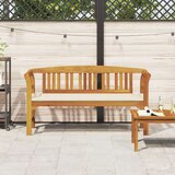  Klupa s jastukom Prirodni uljni završetak 157 x 46 x 82 5 cm | shoptok.hr