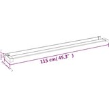  Polica za zid tuš-kabine crna 115 cm aluminijska | shoptok.hr
