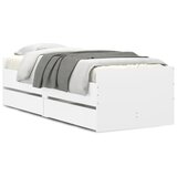 Furnova Posteljni okvir s predalom bel 90x190 cm, (21944159) | Shoptok.si