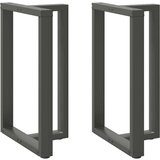 vidaXL Noge barski stol T-oblika 2 kom antracit 60x35x(90-91) cm čelik | shoptok.hr