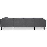 Scandic Tamno siva kutna garnitura (s desnim kutom/u obliku slova "U") Hero – | shoptok.hr