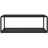Furnova Klubska mizica črna 100x50x35 cm kaljeno steklo, (21913891) | Shoptok.si